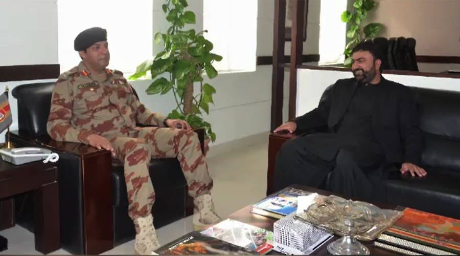 Balochistan Home Minister Sarfraz Bugti, IG FC discuss law & order