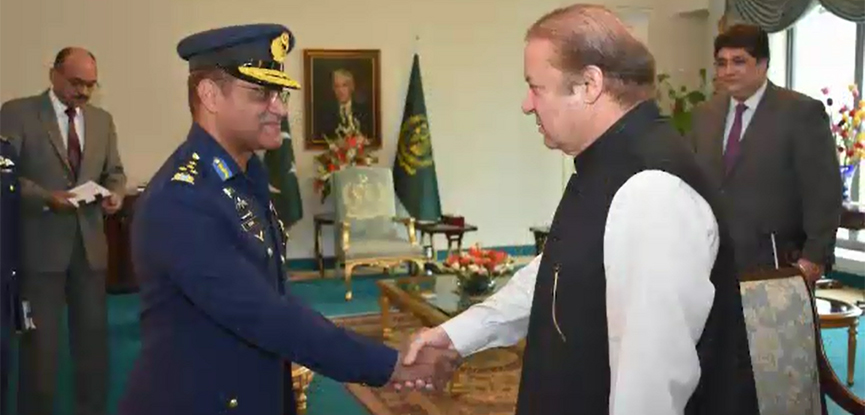 Air Chief Sohail Amaan calls on PM Nawaz