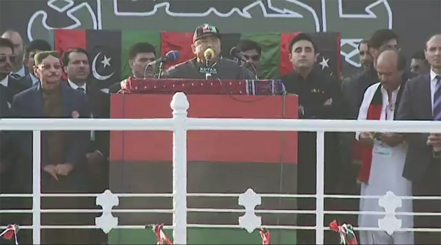Asif Zardari announces to go to parliament with his son