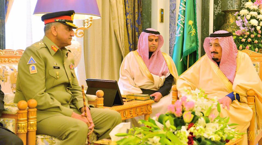 COAS calls on Saudi King, defense minister in Riyadh