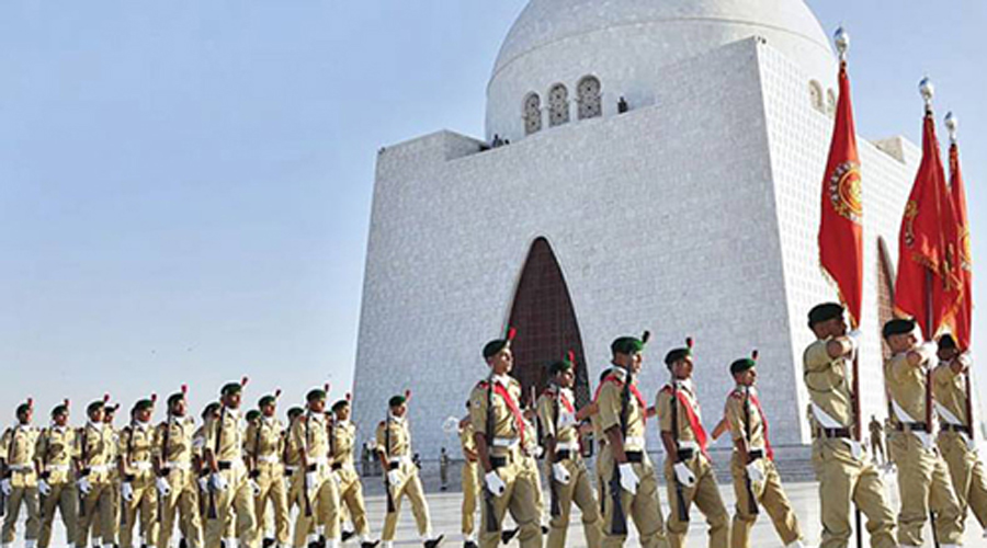 Change of guard ceremony takes place at Quaid’s mausoleum