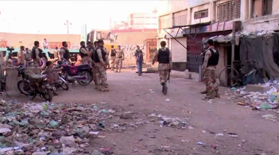 Banned TTP, gang war members among six held in Karachi Rangers operation