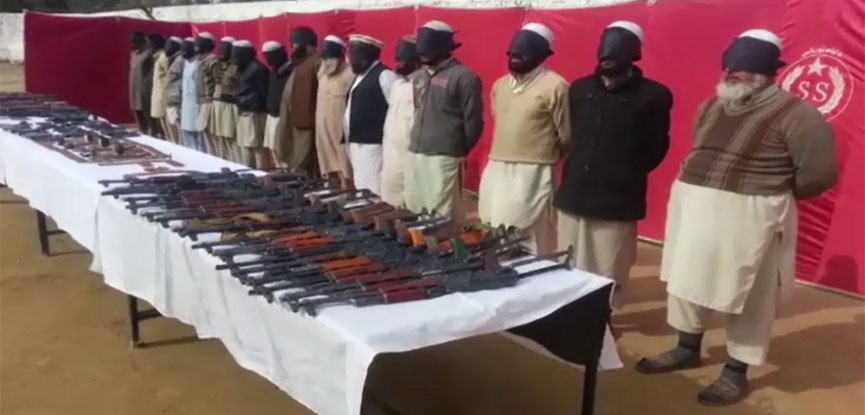 17 held, weapons seized in Charsadda