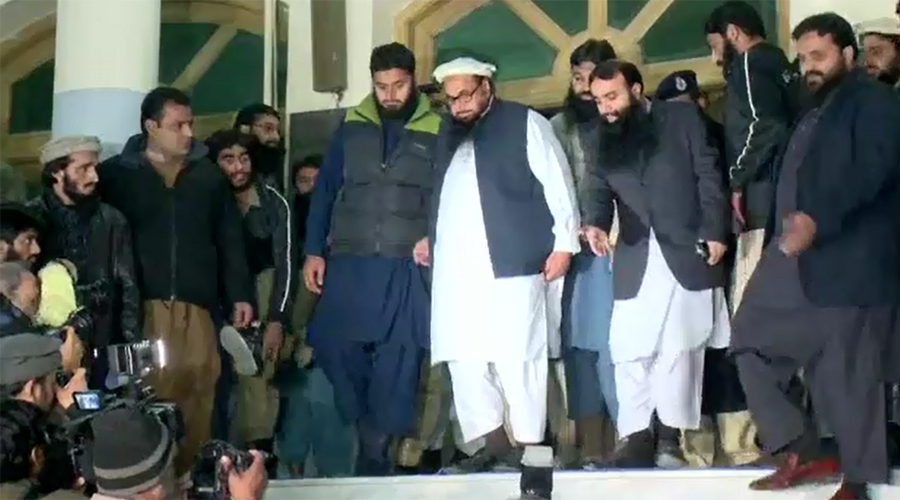 JuD ameer Hafiz Saeed, 37 others put on ECL