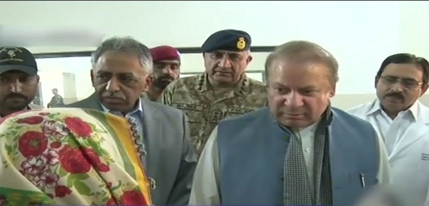PM, COAS visit Sehwan, inquire after health of injured people