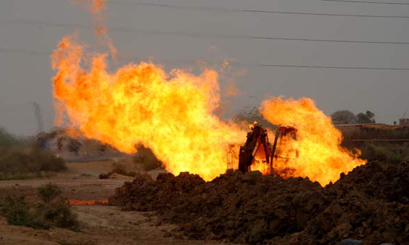 Gas pipeline blown up in Dera Bugti