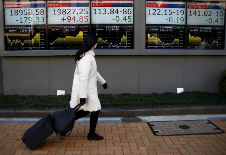 Asia shares retreat from nearly two-year peak, dollar firms