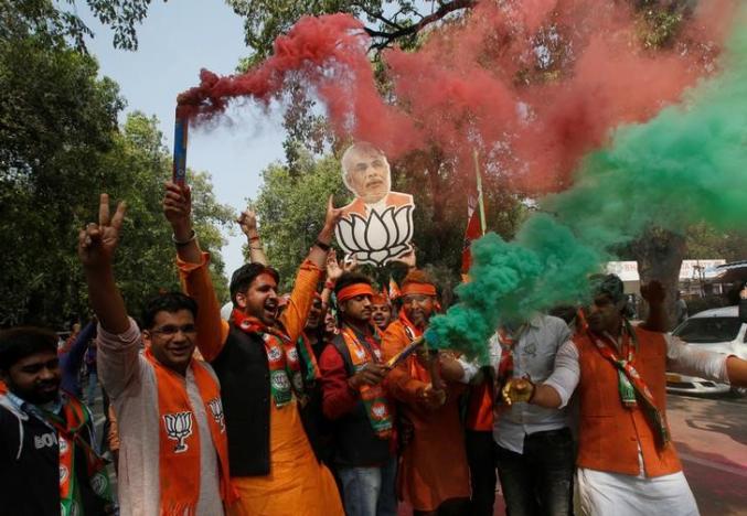 Modi's party BJP wins landslide election victory in Uttar Pradesh