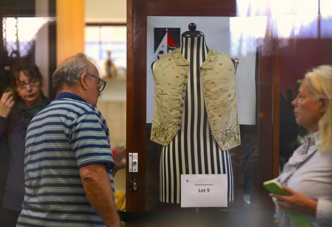 Captain James Cook waistcoat fails to sell at Sydney auction