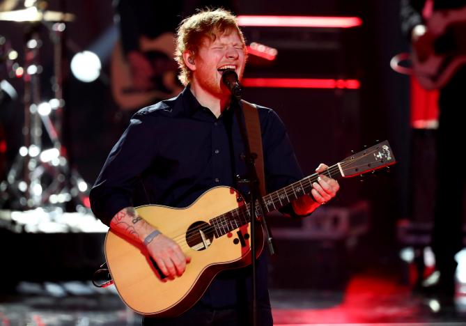 Ed Sheeran's 'Divide' tops U.S. Billboard charts for second week