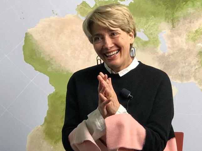 Emma Thompson says wants people to 'shout loudly' about climate change