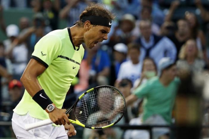 Nadal wins in 1000th match, Raonic withdraws