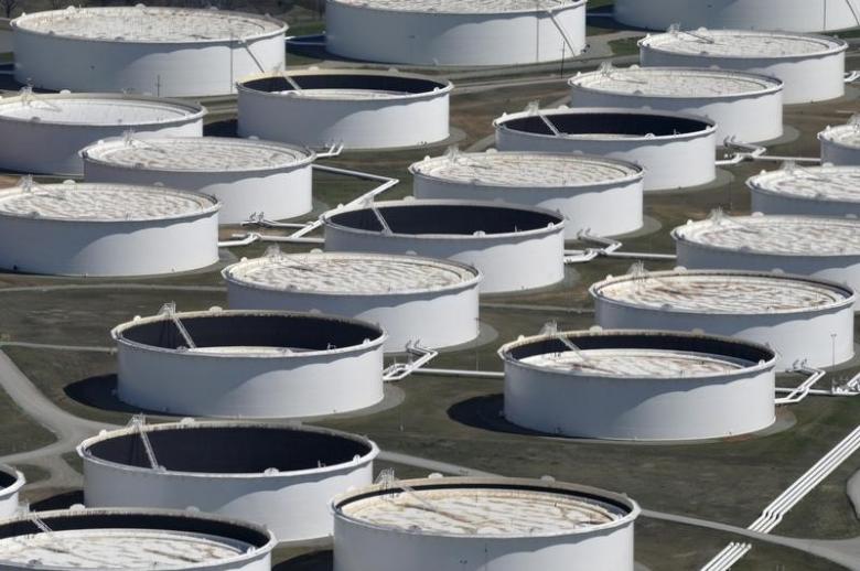 Oil prices fall on bloated US crude storage