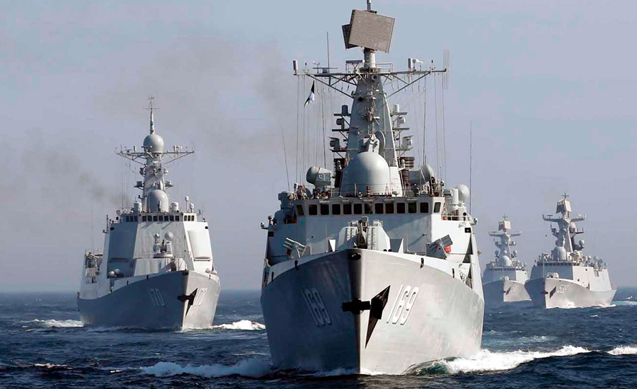 Chinese navy ships visit Myanmar for joint exercises