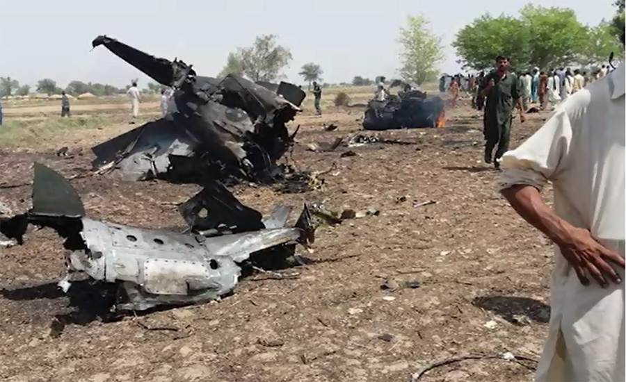 PAF plane crashes near Mianwali, pilot unhurt