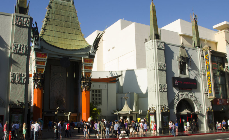Historic Chinese Theater bathed in Hollywood history