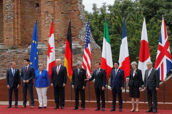 Trump and other leaders clash on trade, climate at G7