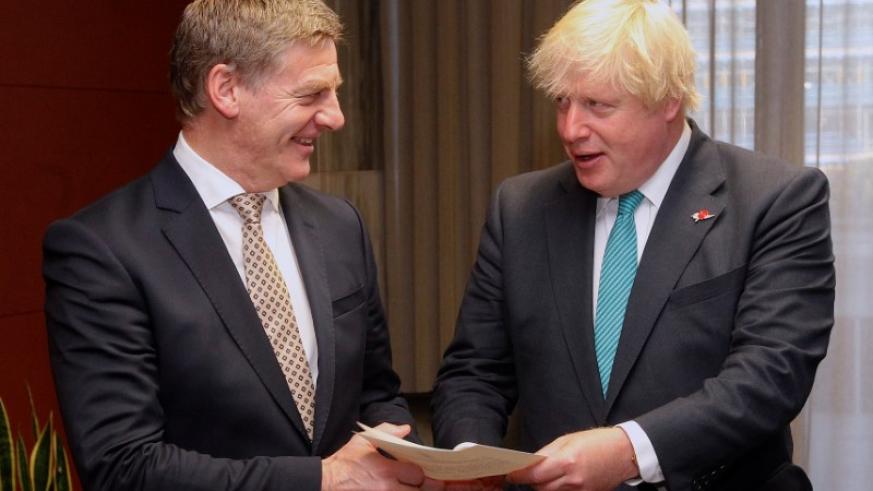 UK's Boris Johnson plays down Conservative rift, NZ near top of trade deal queue