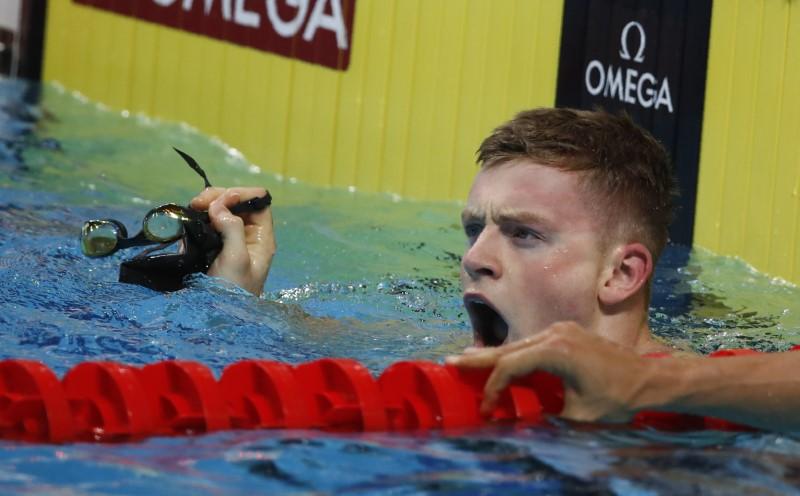 Briton Peaty sets world record in 50m breaststroke