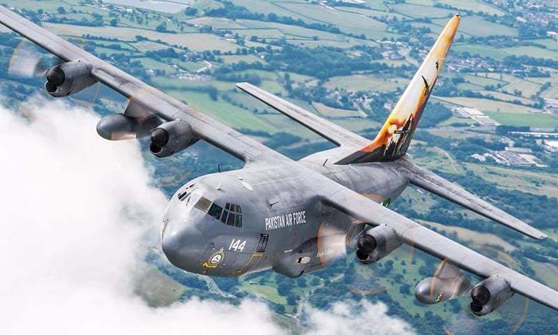 PAF’s C-130 aircraft reaches UK to participate in Royal Air Tatto Show