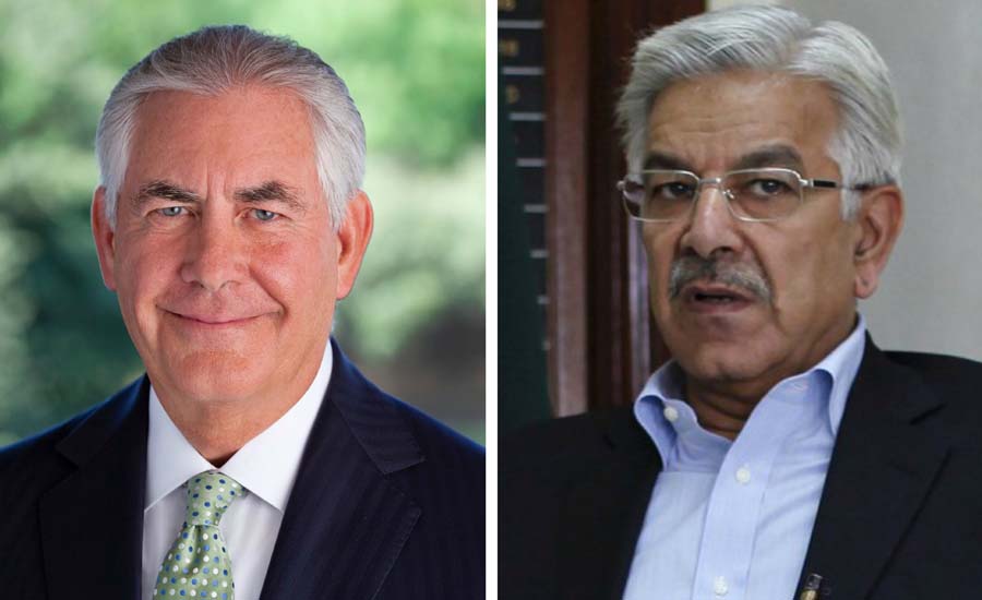 Pakistan cancels Kh Asif’s meeting with Rex Tillerson