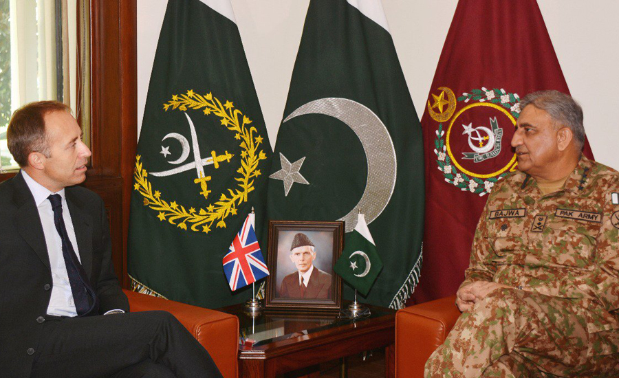 British High Commissioner Thomas Drew calls on COAS Qamar Bajwa