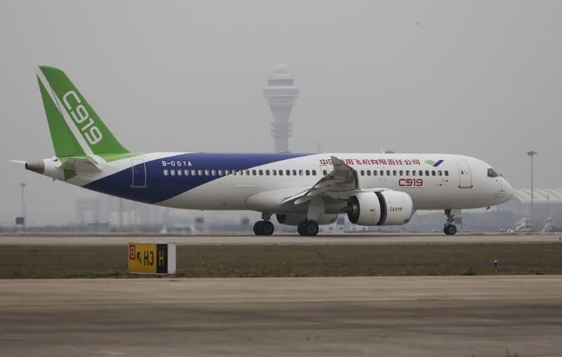 China's COMAC says signs 130 orders for C919 passenger jet