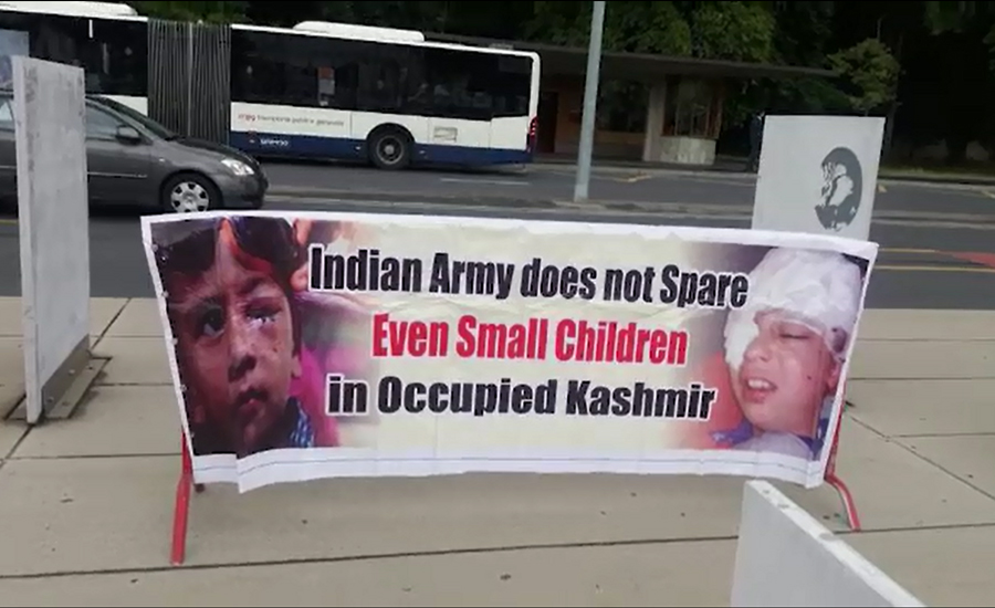 Kashmiris protest outside UN building