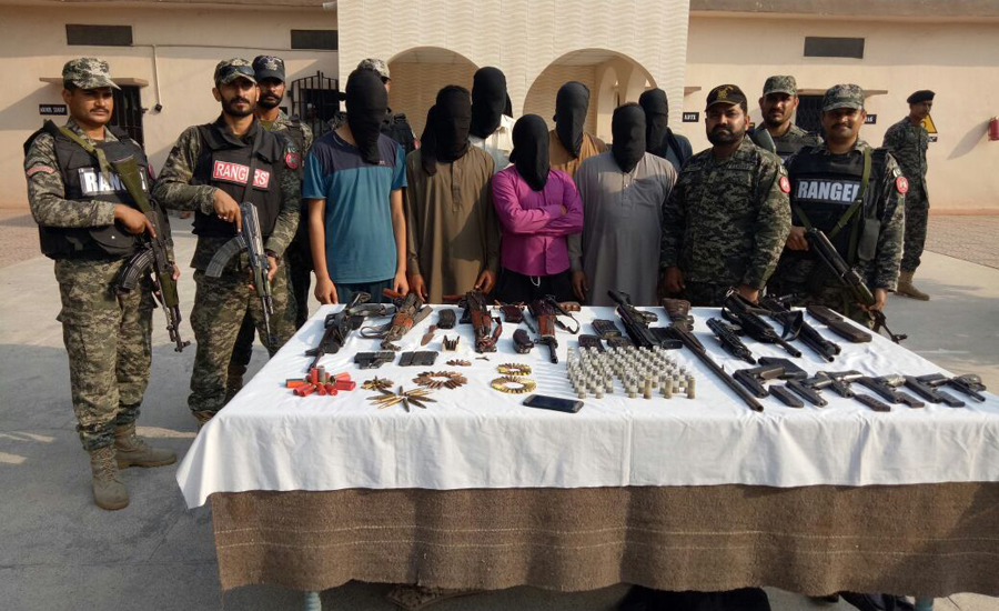 27 suspects held, weapons recovered by Rangers Punjab