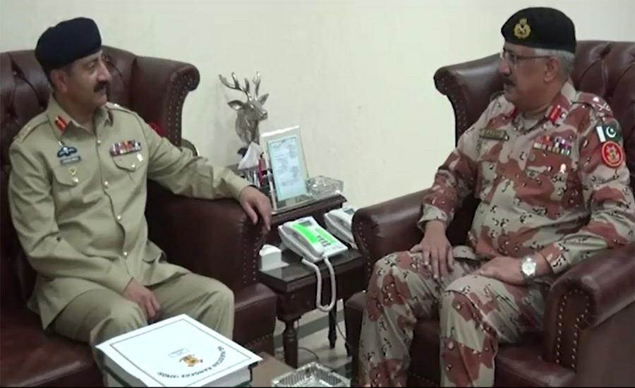 Corps Commander Karachi Lt Gen Shahid Baig visits Rangers Headquarters