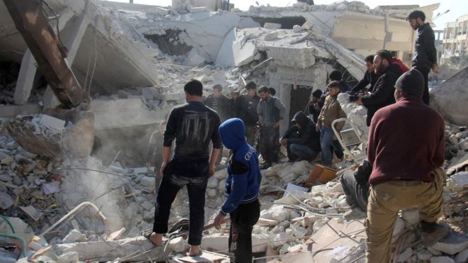 Air strikes in Syria's rebel-held Idlib kill 28