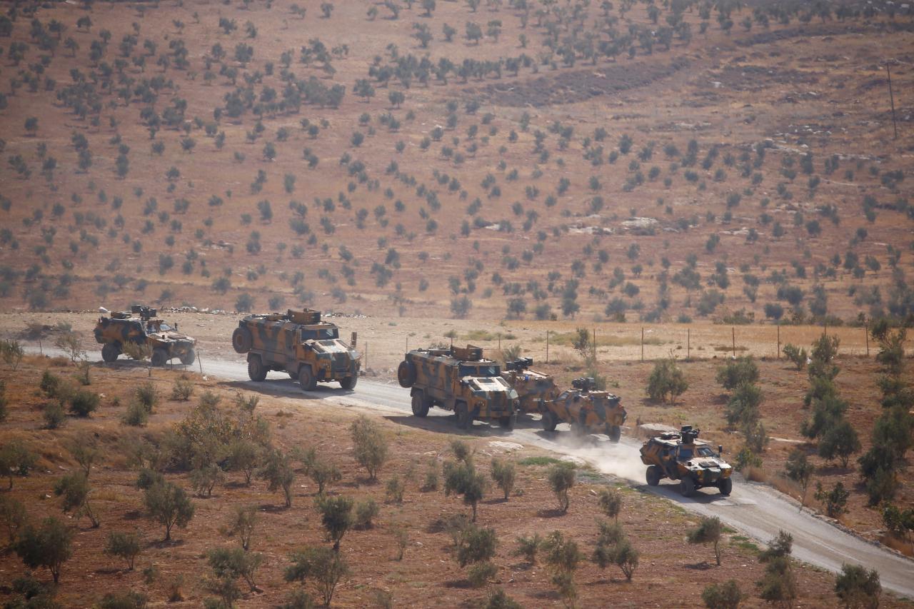 Turkish military vehicles enter Syria's Idlib