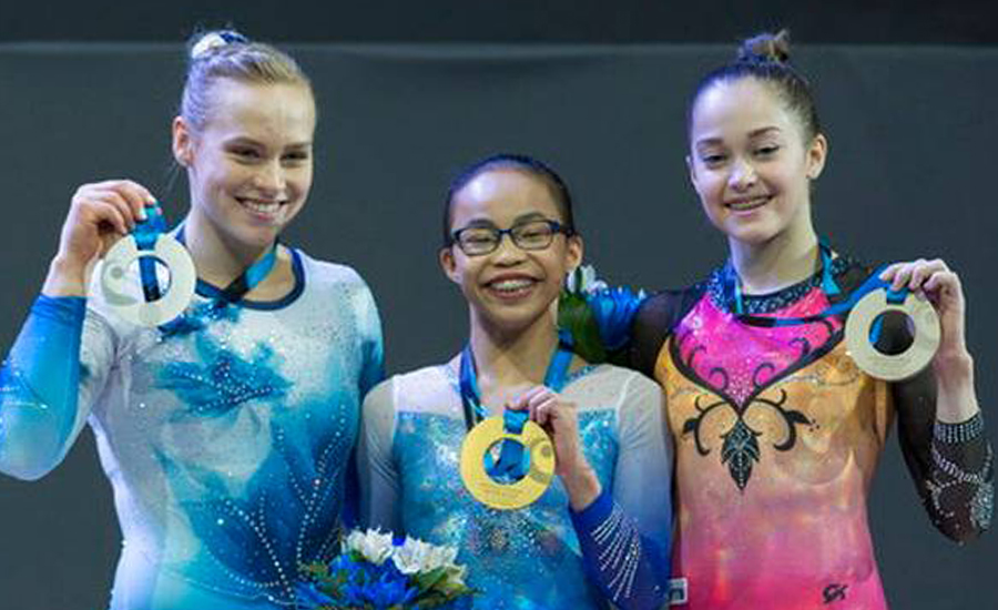 American Hurd wins all-around title at gymnastics world championships