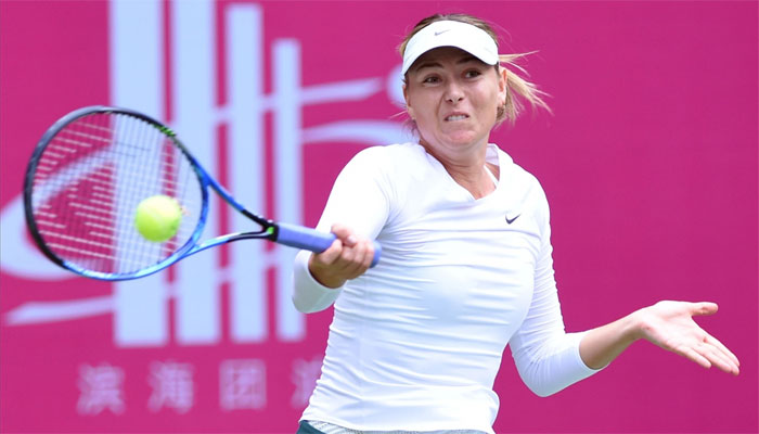 Sharapova trounces Swiss qualifier to reach Tianjin semis
