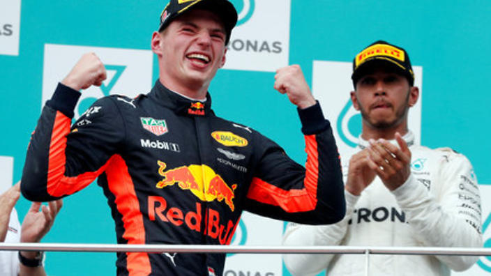 Verstappen wins in Malaysia, Hamilton second