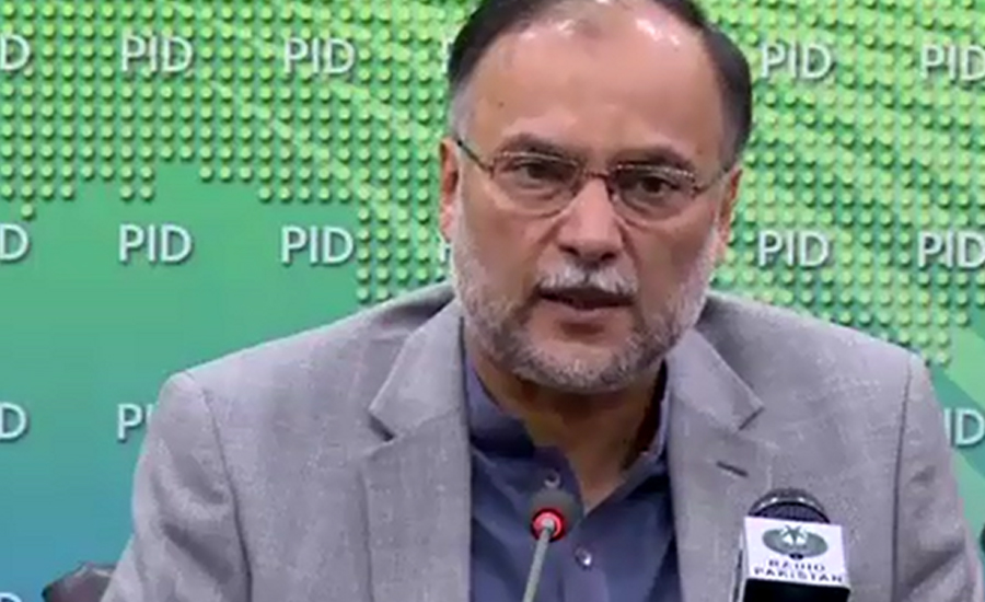 People present in sit-in have modern facilities, says Ahsan Iqbal