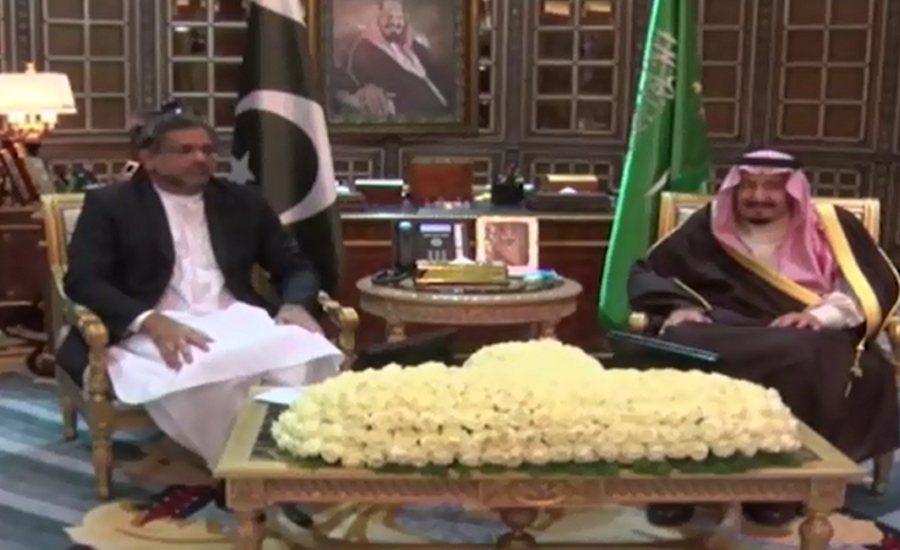 PM Shahid Abbasi calls on King Salman bin Abdul Aziz during one-day visit