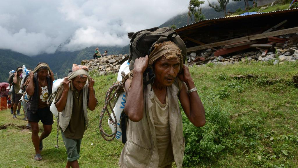 Lifeline trails restored to Nepal's quake-hit villages
