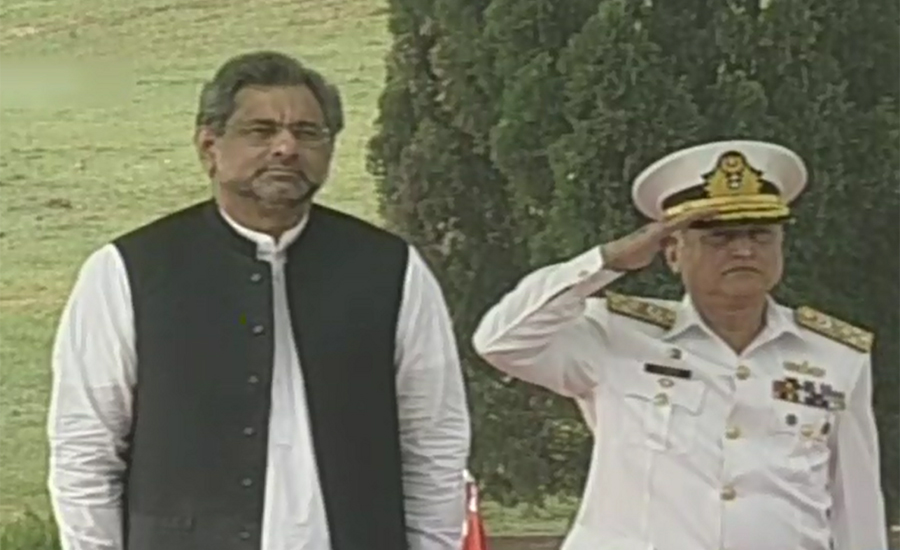 PM Abbasi visits Naval Headquarters
