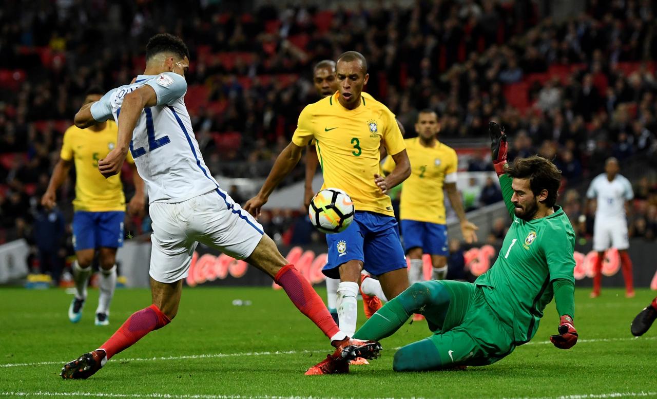 Makeshift England frustrate Brazil in 0-0 Wembley draw
