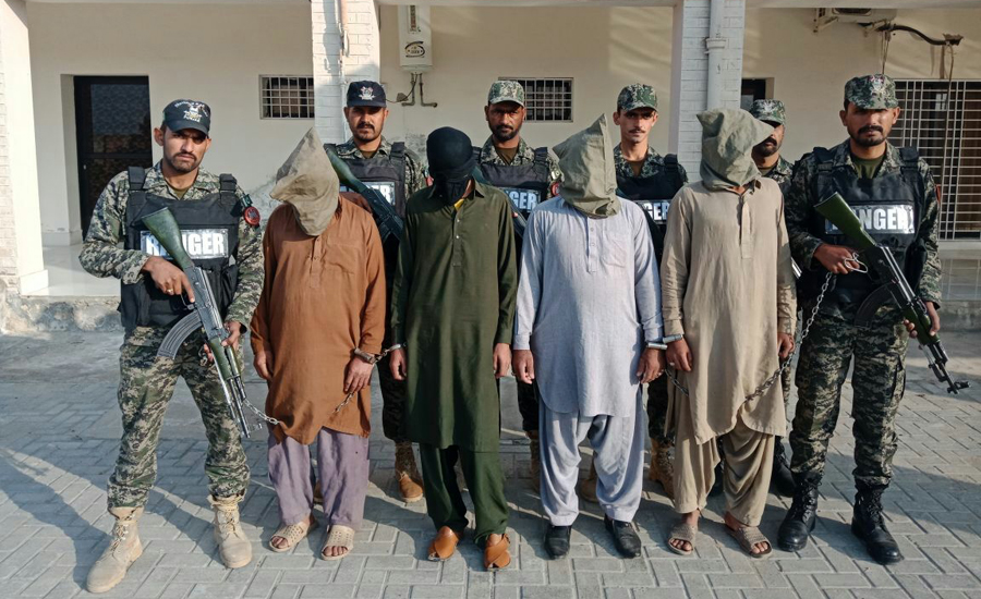 Rangers Punjab arrest four TTP terrorists from DG Khan