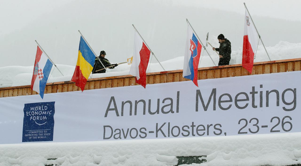 Europe readies riposte to Trump's 'America First' push in Davos