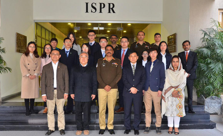 Chinese students’ delegation visits ISPR