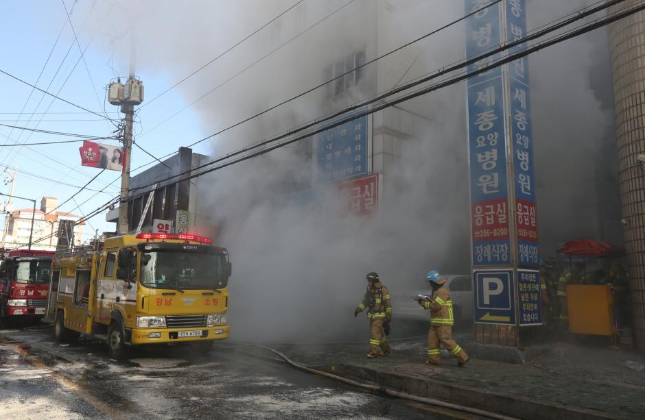 South Korea's Moon visits hospital fire scene, agonises over series of disasters