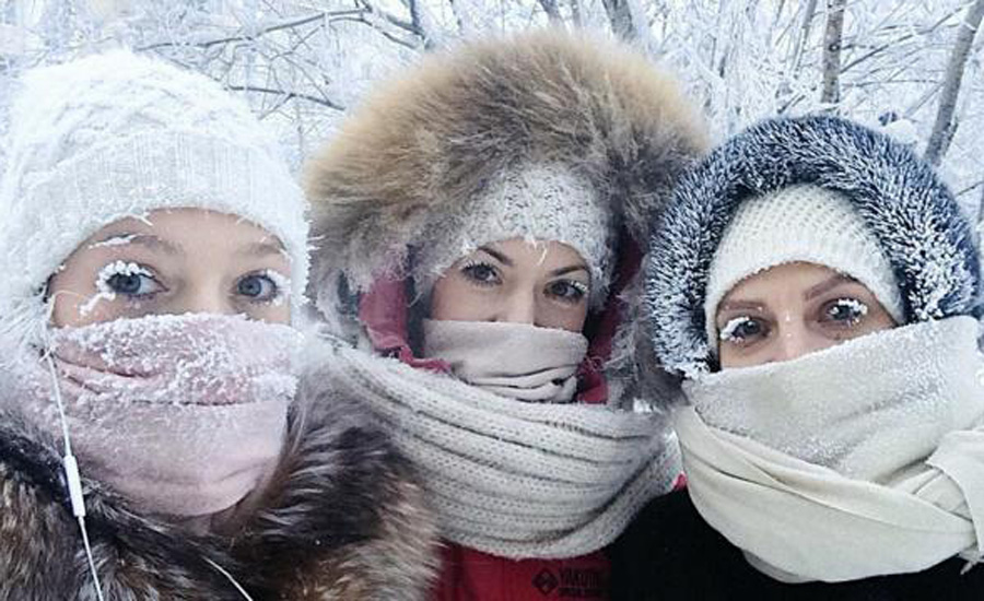 Even the eyelashes freeze: Russia sees minus 88.6 degrees F