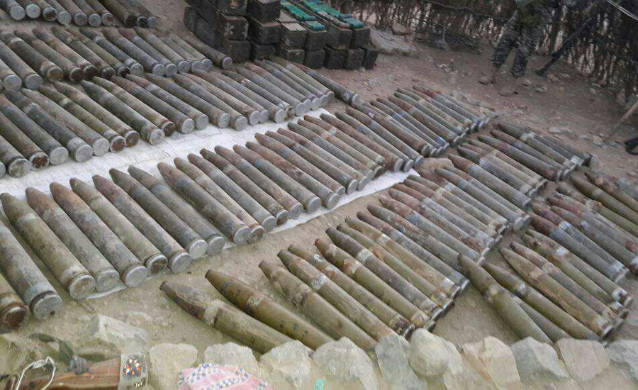 Huge cache of arms recovered in Lower Orakzai