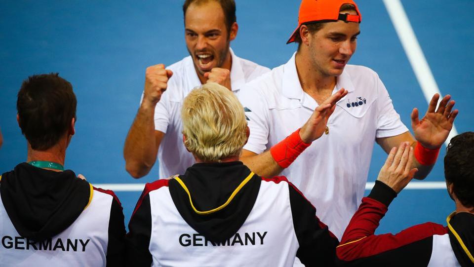 Germans win thrilling Davis Cup doubles clash to lead tie