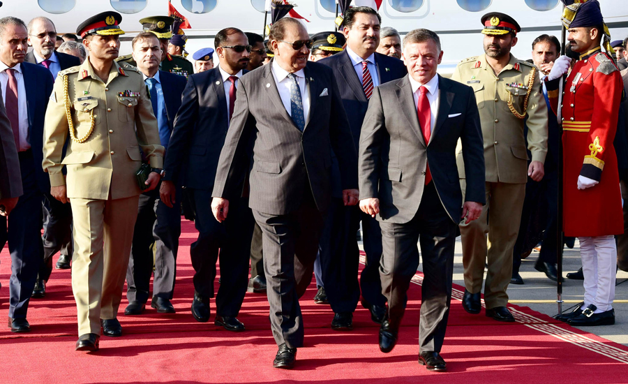 King Abdullah II of Jordan reaches Islamabad on two-day visit