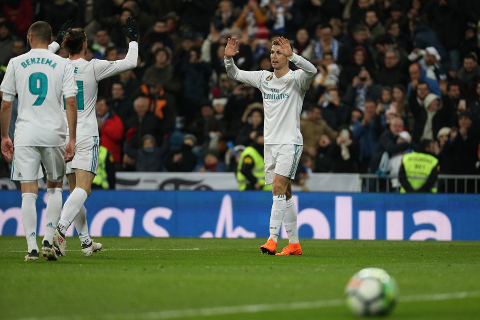 Ronaldo hits hat-trick as Real and Atletico win