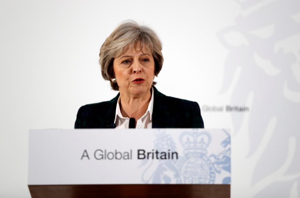 Britain's May calls for security treaty with EU by end 2019